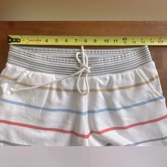 PJ Salvage Women's Loungewear “Happy Days‎ are Here” Comfy Striped Shorts Small - Picture 8 of 11
